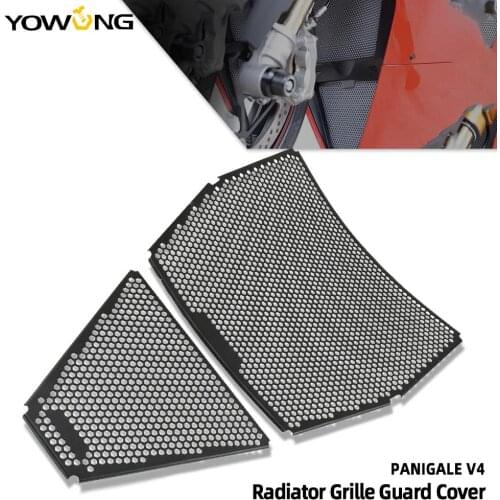 Motorcycle Aluminum Radiator Grille Grill Guard Cover Protector For Ducati Panigale V4 S Panigale V4 R V4R V4S 2018 2019 2020