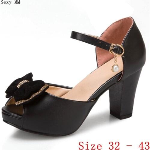 Women High Heel Sandals Shoes Woman High Heels Platform Gladiator Sandals Pumps Small Plus Size 32 33 - 40 41 42 43