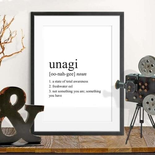 Black and White Pictures for Home Decor Unagi Definition Print Friends Tv Show Poster Quotes Letter Wall Art Canvas Painting