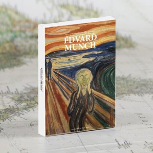 30 sheets/set Art Museum series Works by Edward Munch Famous artists English postcards Envelopes Artwork postcards