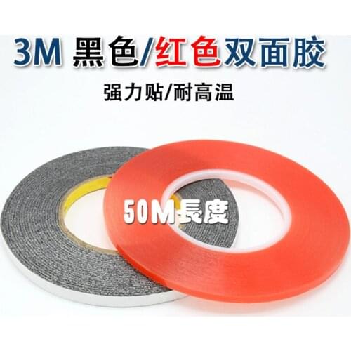 3M Double-sided Adhesive Glue Tape Super Sticky 0.2/0.3/0.5/0.8/1.0 Mm Black/white/red Double Sided Stick