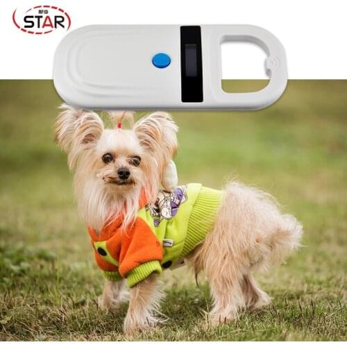 FDX-B Ear Tag 134.2KHz Rfid Portable Reader, Pet Id Microchip Scanner Handheld Rfid Reader with USB+30pcs 1.4*8mm rfid syringe