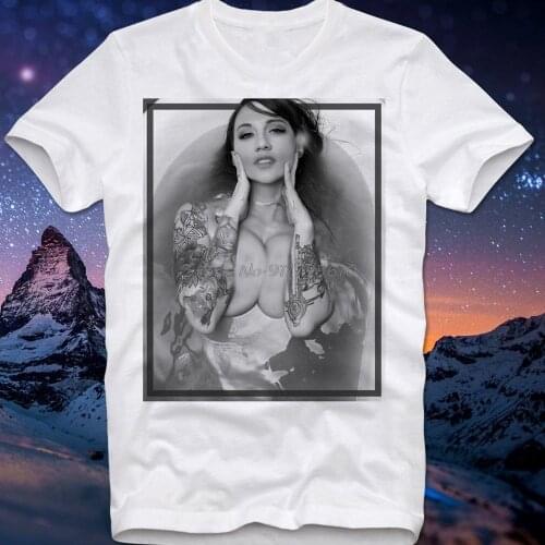 T Shirt Hot Sexy Girl Tattoo Inked Bad Bitch Bath Time Seductive Pinup Pin Up Men Cotton Tees Streetwear Harajuku