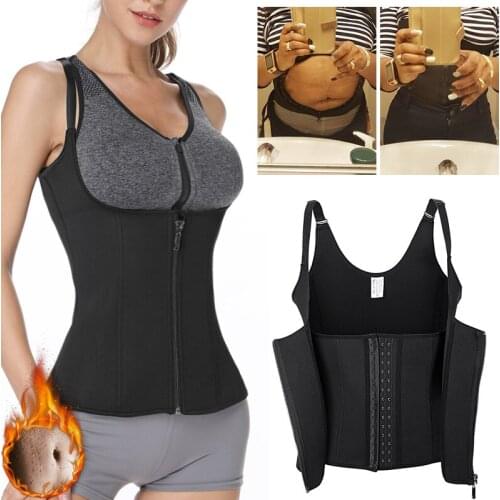 Corset Underbust Zipper Vest Waistband Extra Control Supporting And Slimming Shapewear For Womeen Waist Trainer