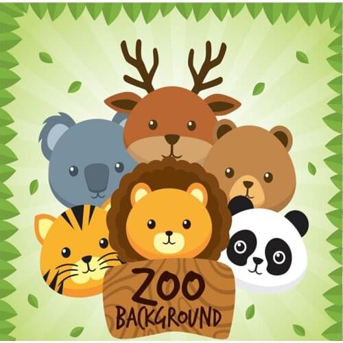 Cartoon animal background