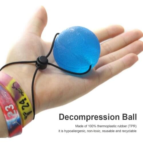 Decompression Ball Silicone Reusable Hand Grip Ball For Office Stress Relief Gripper Strengthen Exerciser Trainer Toys Ball
