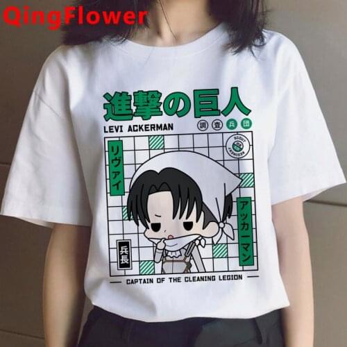 Attack on Titan Shingeki No Kyojin Titans Attack top tees female kawaii graphic tees women tshirt streetwear white t shirt