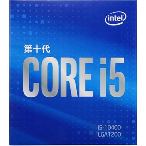 Original Intel Core i5-10400 Desktop Processor 6 Cores up to 2.9 GHz LGA1200 (Intel 400 Series Chipset) 65W