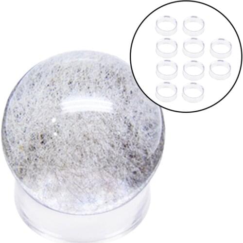 10 PCS Acrylic Clear Transparent Display Stand Sphere Holder Crystal Ball Glass Marbles Stone Sphere Base Pedestal Support