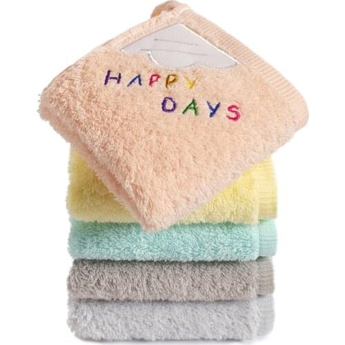 50x25cm Small Face Towel Rectangle Pure Cotton Embroidered Baby Towels Good Absorbent Household Home Bathroom Serviette Toalla