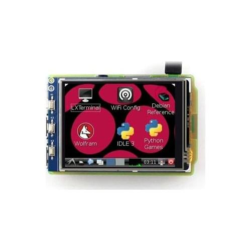 Raspberry Pi 3.2 inch SPI TFT LCD Resistive Touch Screen V4 (4:3) 320*240 for RPi B/B+/2B