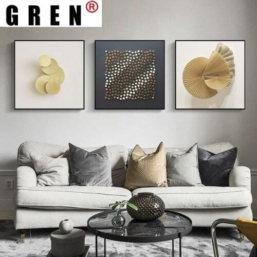 GREN Luxury Art Picture Wall Art Canvas Painting Minimalist Modern Posters and Prints Abstract for Living Room Home Decor
