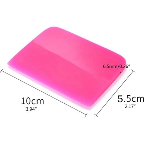 Pink Scraper Soft Rubber Squeegee Tint Tools Glass Water Wiper Car Styling Tool