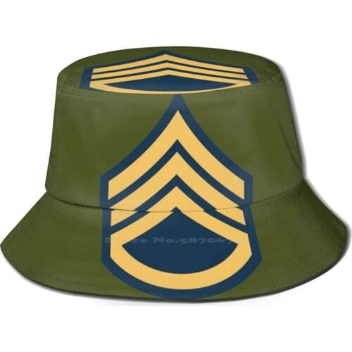 United States Us Army Military Rank - Staff Sergeant E6 Unisex Fisherman Hats Cap Usa United States Military America Us Stars
