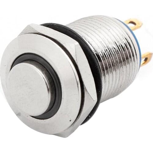 DC 5V Blue LED Pilot Light Momentary Action Pushbutton Switch