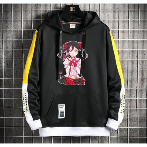 Love Live Anime Hoodie Men/Women Popular Harajuku Hoodeds Pullover Streetwear Casual Fake Two-Piece coat jacket