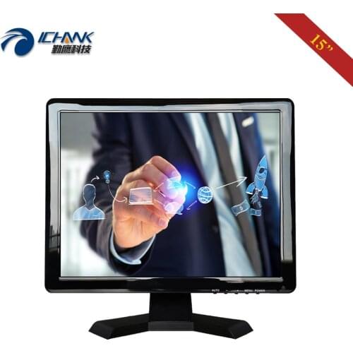 ZB150JC-59R/15" inch 1024x768 VGA HDMI USB POS Cash Register Ordering Meal Machine Resistive Touch LCD Screen PC Monitor Display