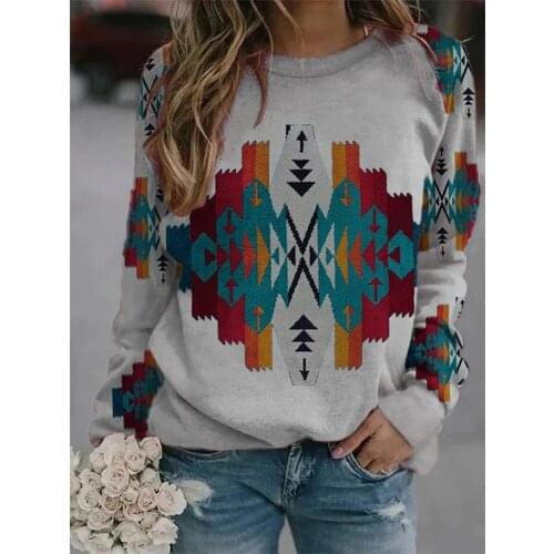 2021 Spring New Women t Shirt Fashion Loose Long Sleeve Printed Female Pullover Casual Cosy O-Neck Patchwork Lady T-Shirt