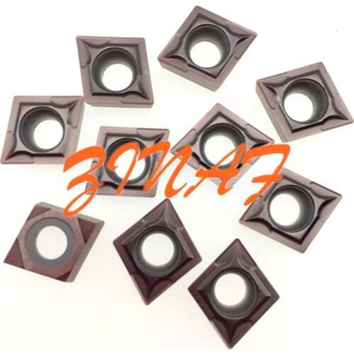 10pcs CCMT060204 CCMT09T302 Carbide insert for External Turning Tool metal lathe CCMT120404 CNC turning insert Cutting tool