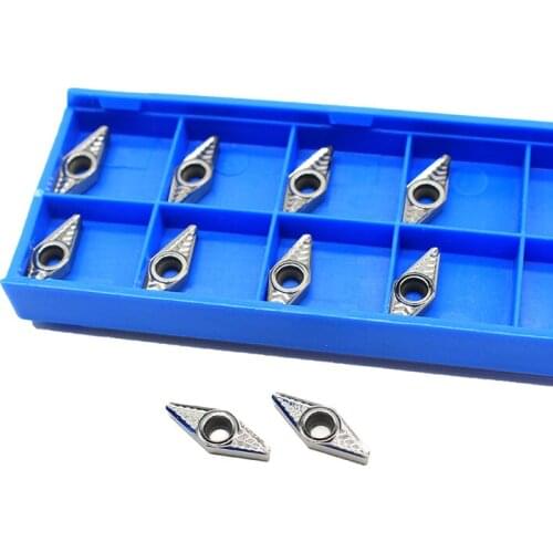 10PCS VCGT110308 AK H01 Aluminum Insert Turning Inserts Lathe Insert For CNC Internal Tool Holder Knife Blade