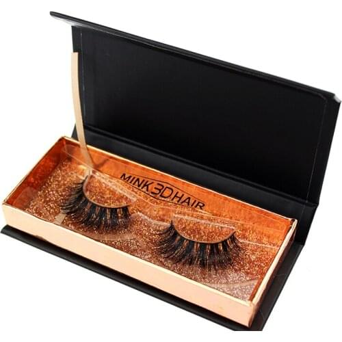 100pcs Wholesale false eyelash packaging box custom logo individual fake 3d mink lashes box round faux cils case empty Container