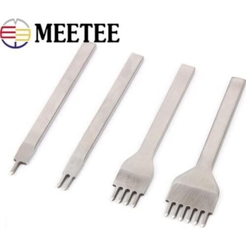 3/4/5/6mm Spacing Leather Hole Punches Tool DIY Handmade Purse Punches Tools Leather Craft Sewing Accessories