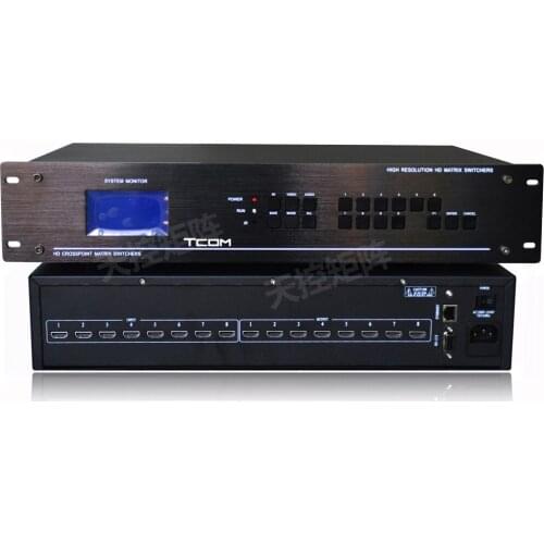 8x8 HDMI Matrix Switch Switcher HDCP 1080P 3D 4K Video Display Auto Loop RS232 IR Remote Control, Ethernet APP Optional