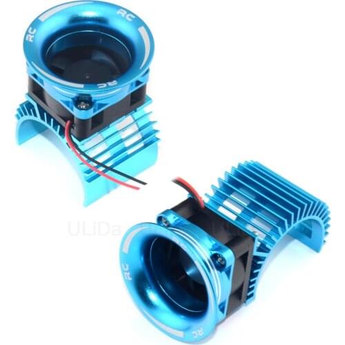 Aluminum 540 3650 Motor Heat Sink & Cooling Fan HeatSink & Air Channe Cover For HSP 28006 RC 1/10 Electric Car