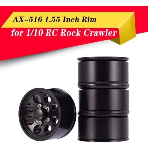 AUSTARHOBBY AX-515 AX-516 4PCS 1.55 Inch Metal Wheel Rim Beadlock Hub for Axial SCX10 90046 D90 TF2 Tamiya 1/10 RC Crawler Car