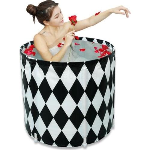 Bath Barrel Adults Can Fold Bath Barrel Household Bathtub Bathtub Bathtub Large And Thick Lady Whole Body Fumigation Bath