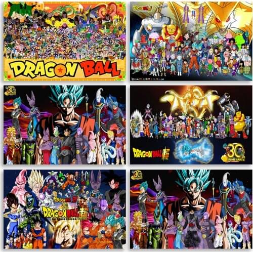 Dragon Ball Poster Japanese Anime Character Wall Art Canvas Painting and Printmaking Now Home Childrens Room Decoration Paintin