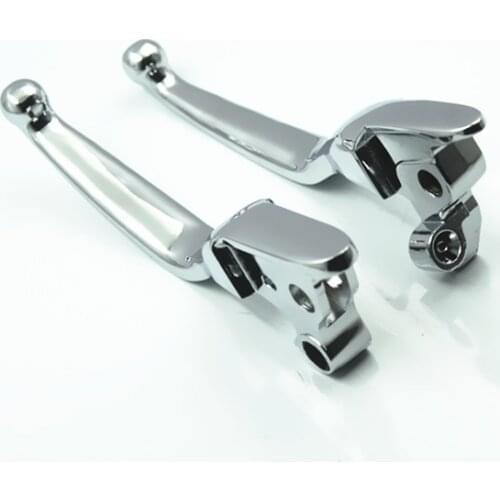 Chrome Clutch Brake Levers for Harley Electra Glide Road Glide Road King Tri Glide Street Glide FLHX 2008-2013 2014