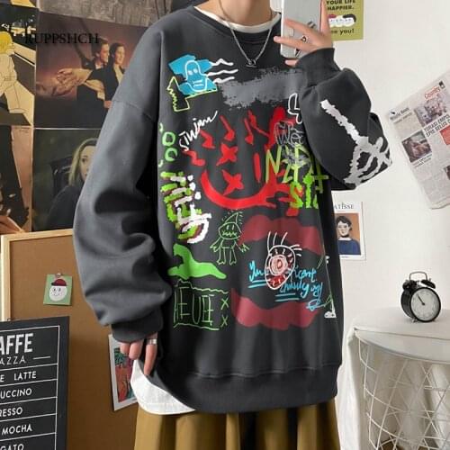 Hoodie Sweatshirt Mens Hip Hop Pullover Hoodies Streetwear Casual Fashion Clothes Colorblock Hoodie Cotton