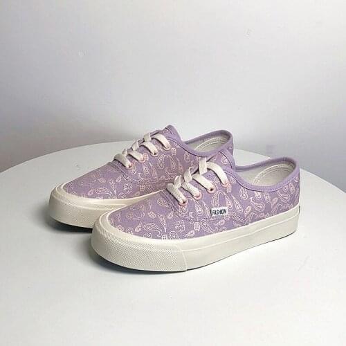 Flower Canvas Shoes Women Spring Sneakers Platform 2021 New Female Canvas Vulcanize Causal Shoes Sneakers for Women