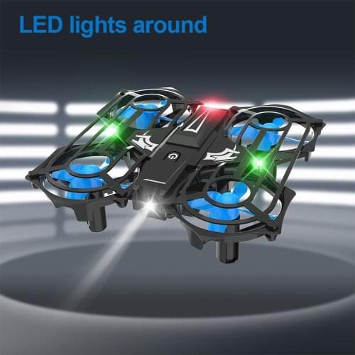 2021 New C56 Mini Drone RC Pocket Quadcopter LED Light Altitude Hold Headless Mode 3D Flip Drone Toy For Boy Children Gift