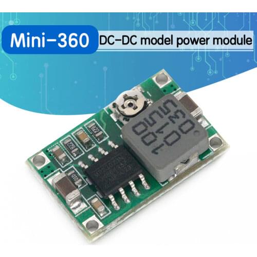 5PCS RC Airplane Module Mini 360 DC-DC Buck Converter Step Down Module 4.75V-23V to 1V-17V 17x11x3.8mm Mini360 New LM2596