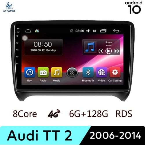 ANTWINS Android 10 Car Radio Stereo Multimedia Player with Touch Screen Bluetooth Apple Play for Audi TT 2 2006-2014