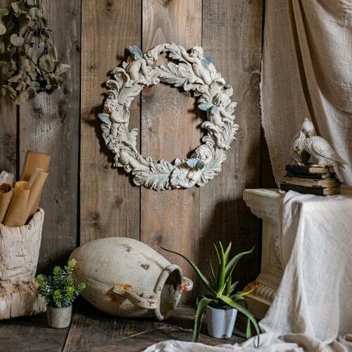 Cupid Angel wall hanging decor resin wreath