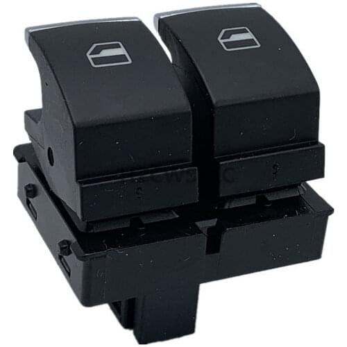 New 4 Pins Car Front Driver Side Electric Power Window Switch For VW Caddy Touran Golf EOS 2009 - 2012 2013 2014 5K3959857