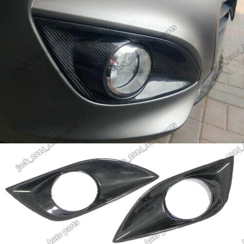 For Hyundai Veloster 2011 2012 2013 2014 2015 2016 2017 Real carbon fiber Front Fog Light Cover 2pcs/set