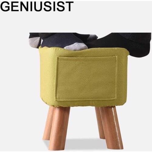 Nordic Furniture Cocina Pouf Rangement Footstool Pouffe Banco Zapatero Change Shoes Poef Sgabello Taburete Ottoman Foot Stool