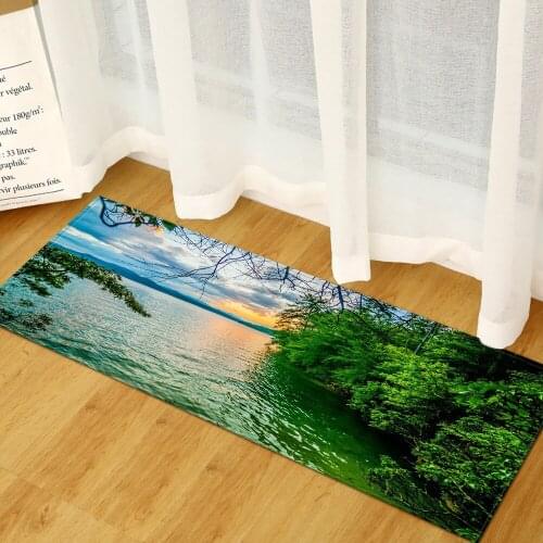 Modern Kitchen Mats Home Entrance Doormat Living Room Rugs Bedroom Bedside Decor Carpet Hallway Balcony Bath Anti-Slip Floor Mat