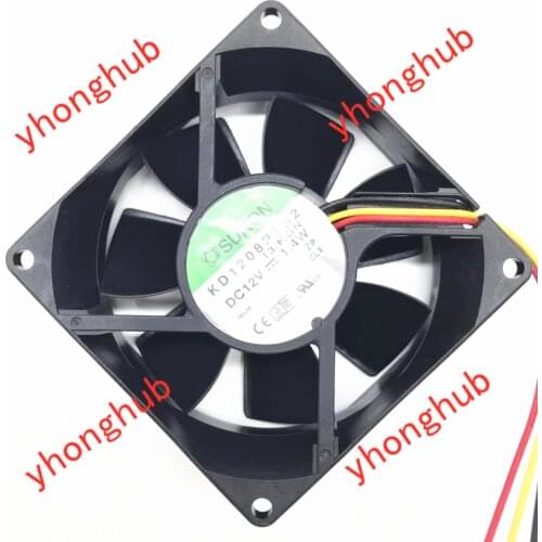 SUNON KD1208PTS2 13.F.GN DC 12V 1.4W 80x80x25mm Server Cooling Fan