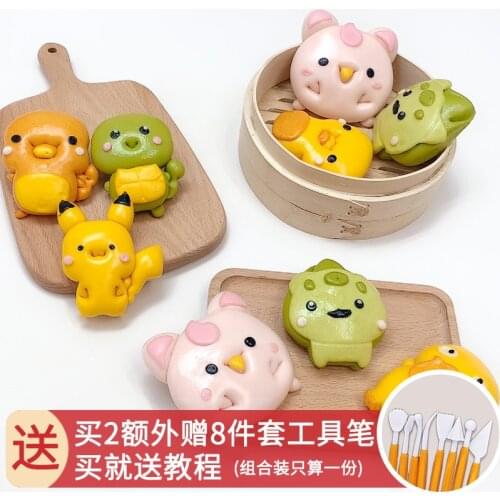 TAKARA TOMY Pikachu Pokemon Shape Bun Mold Baby Bun Pasta Model Cute Pattern Household Mold Cake Mold