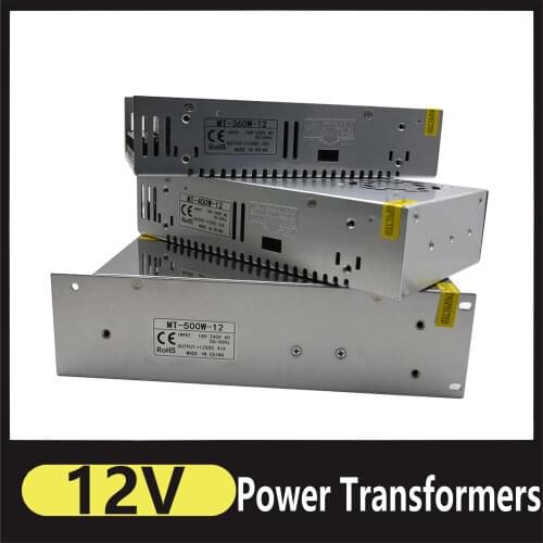 Transformers 110V 220V to DC 12V 1A 2A 3A 5A 10A 20A 30A 40A For CCTV LED Strip Power Supply Adapter