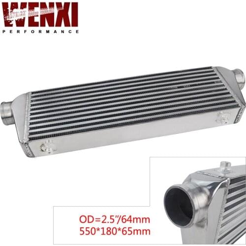 Universal Turbo Intercooler Bar & Plate OD 2.5" 550*180*65mm Front Mount Intercooler WX-IN812-25