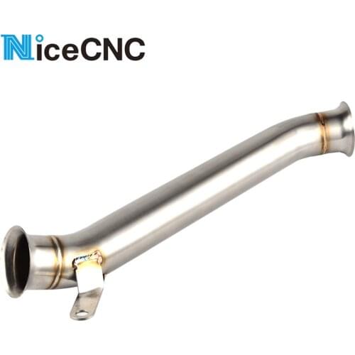 Exhaust Mid Pipe For KTM 690 Duke 2012 2013 2014 2015 2016 2017 Stainless Steel Slip On Eliminator Pipe Motorcycle Exhaust
