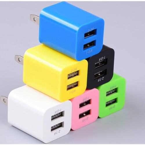USB Charging 2Port Wall Home Travel 2Port AC Charger Adapter for Smart Phone US Plug
