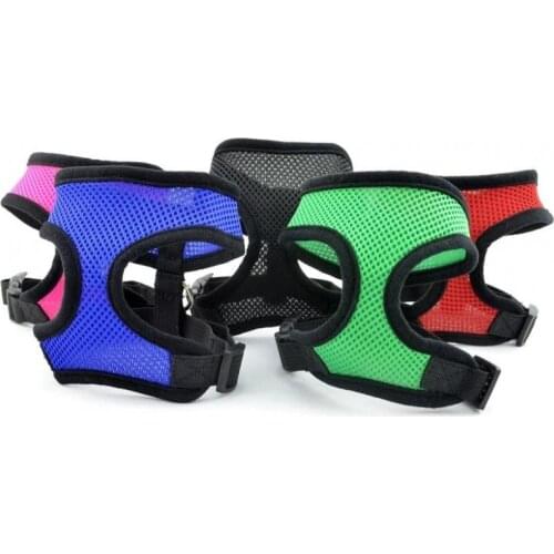 Dog Adjustable Harness Vest Walking Lead Leash For Puppy Collar Polyester Mesh Harness For Small Medium Dog Cat Pet