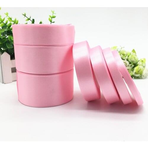 25 yds 6 10 15 20 25 38 50mm Pink Silk Satin Ribbon For Wedding Party Decoration Invitation Card Gift Wrapping Christmas Supplie